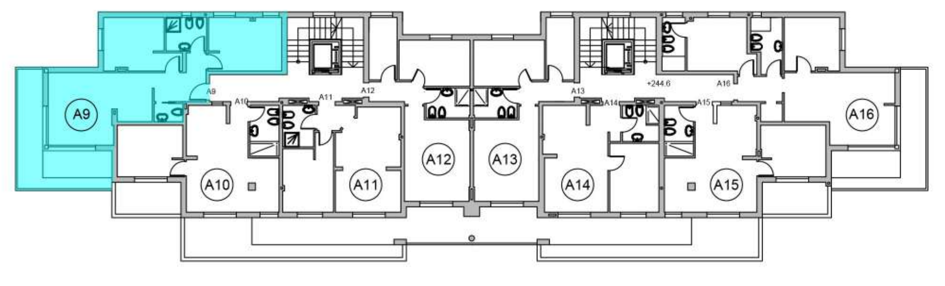 Dimora A9 + 244.6 M.s.l