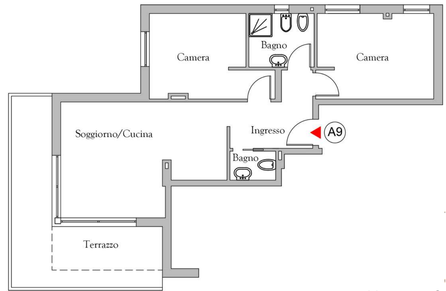Dimora A9 + 244.6 M.s.l